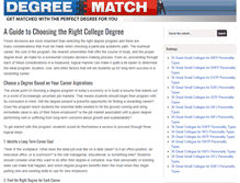Tablet Screenshot of degreematch.org