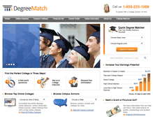 Tablet Screenshot of degreematch.com
